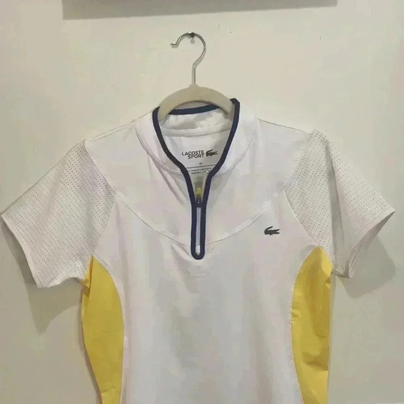 LACOSTE Sport Short Sleeve Shirt Top Preppy Women's 10 - Picture 6 of 11